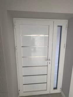 Aluminijumska bela ulazna vrata Elvial 4600, 100x200